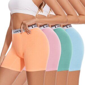 Women's Modal Boxer Briefs High Waisted Breathable Comfortable Boy Shorts